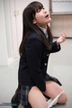 Student kasugano yui kneeling on floor wearing uniform panties down cum in her mouth