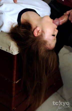 Gym class girl Sakamoto Hikari sucking cock in gym and facial cumshot